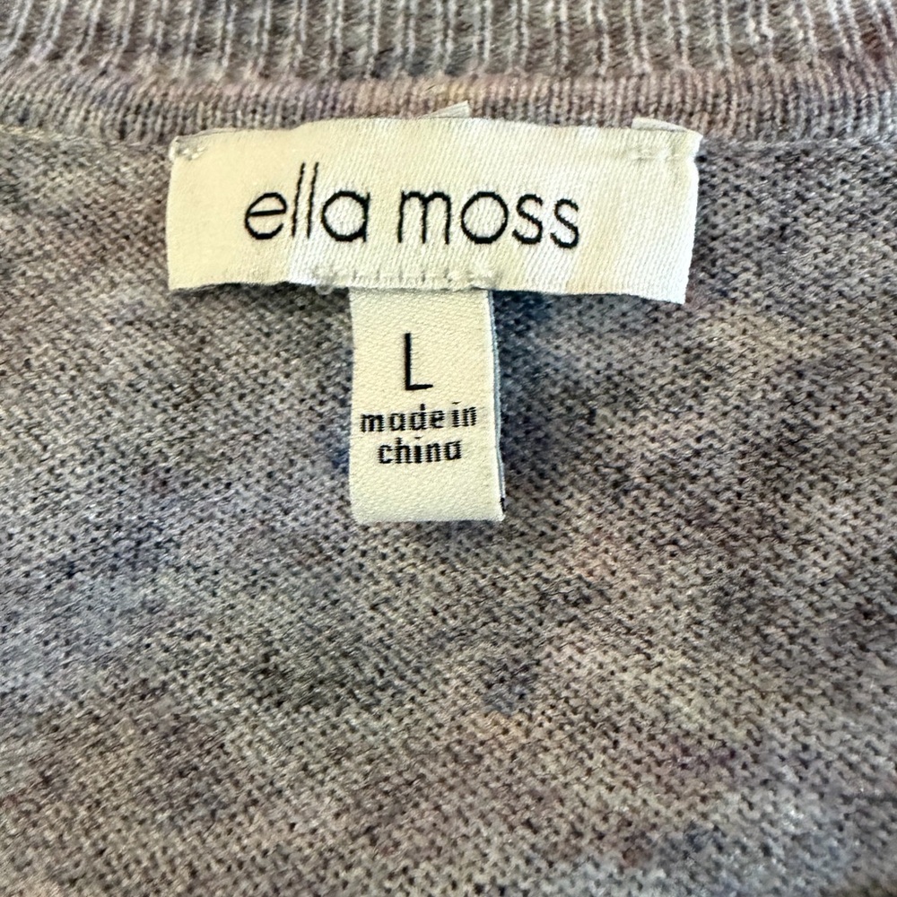 Ella Moss Heathered Gray Women's Sweater